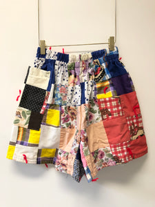 PATCHWORK UP-CYCLE SHORT