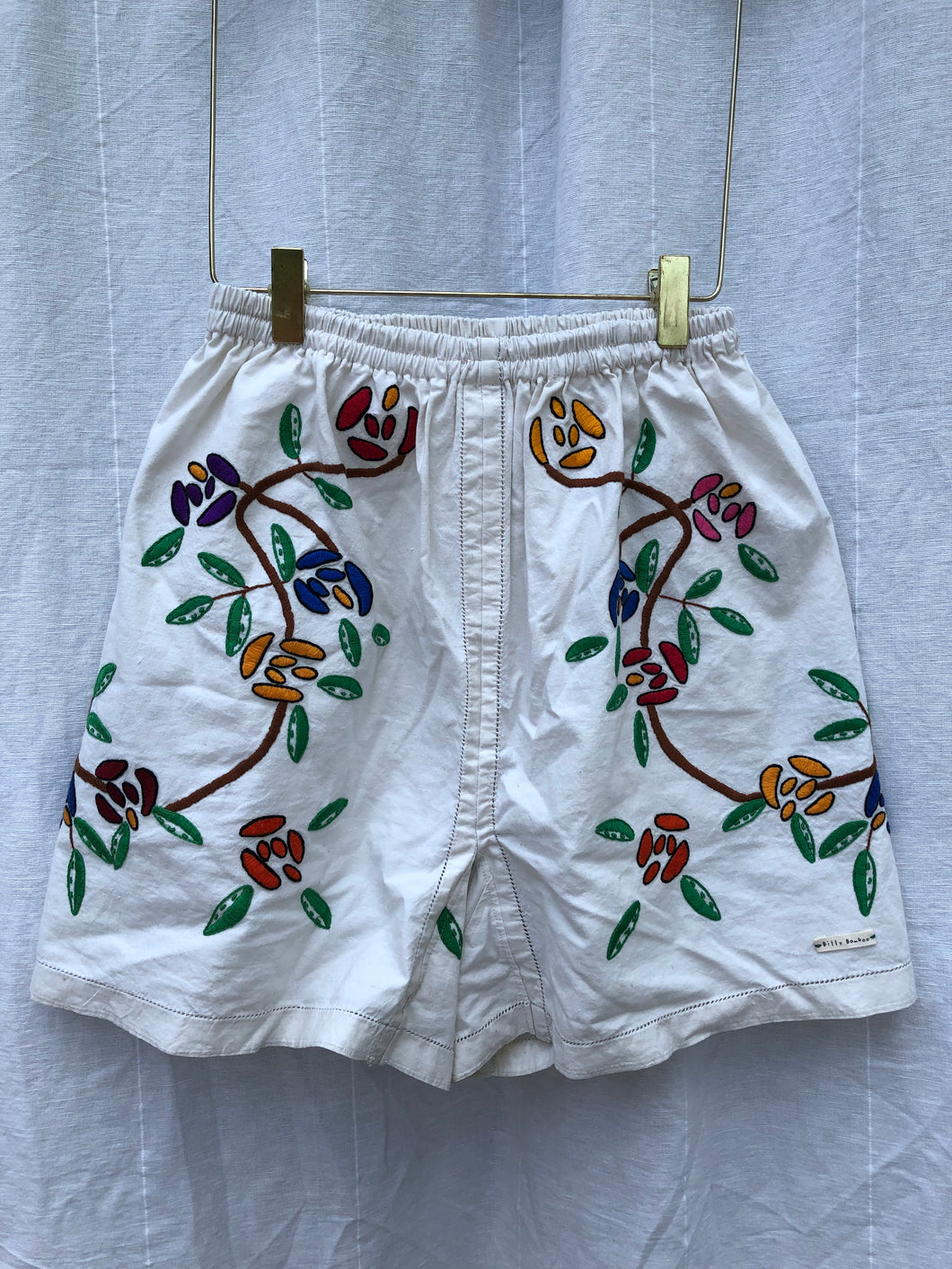 VINE ROSES UP-CYCLE SHORTS