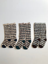 Load image into Gallery viewer, KIDS THREE - PACK OF STRIPES HIGH SOCKS