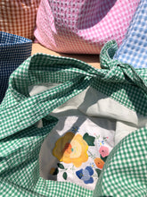 Load image into Gallery viewer, GINGHAM BOW TOTE BAGS