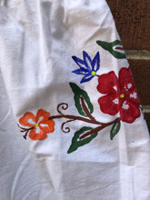 Load image into Gallery viewer, PAINTED FLOWERS UP-CYCLE SHORTS
