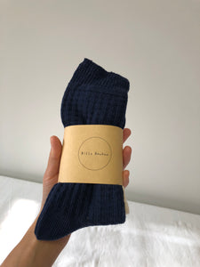 PACK OF TWO -  WAFFLE COTTON SOCKS