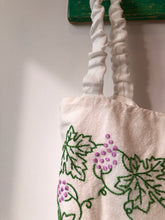 Load image into Gallery viewer, GRAPES hand embroidery up-cycled cropped top